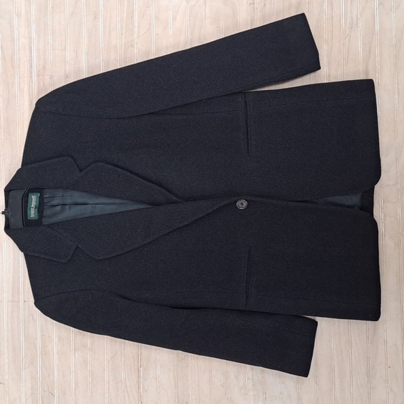 Vintage Harve Benard by Bernard Holtzman Black Wool Cashmere Blend Blazer Jacket - Picture 1 of 9